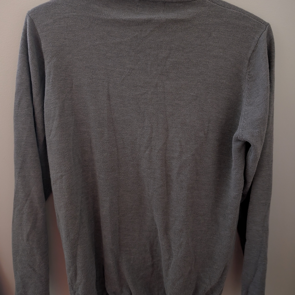 2/22$ Women's Charcoal Cardigan Sweater - Picture 2 of 3